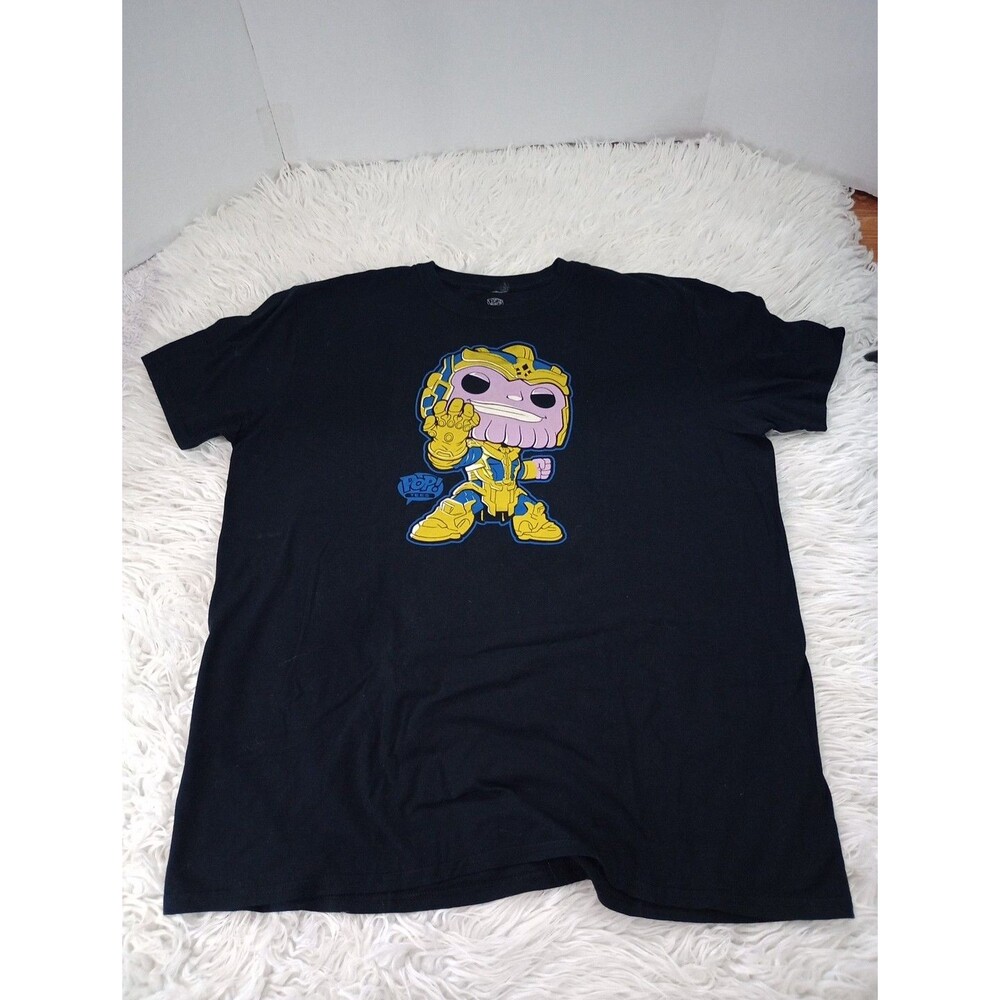 Funko Pop Tees Men's T-Shirt Size L Black Marvel Short Sleeve Crew Neck